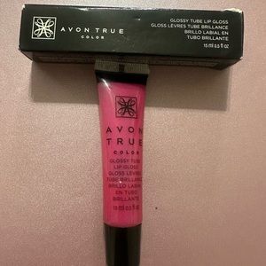 New sealed Avon True Color glossy tube lip gloss Pink Burst.